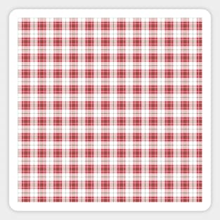 Red White Plaid Magnet